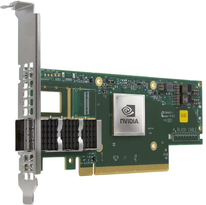 NVIDIA MCX653105A-ECAT-SP ConnectX-6 VPI Adapter Card HDR100/EDR/100GbE单端口InfiniBand网卡